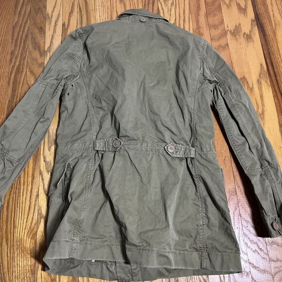 J. Crew Boyfriend Fatigue Jacket Small Womens Green Military Field Rugged - Picture 8 of 8